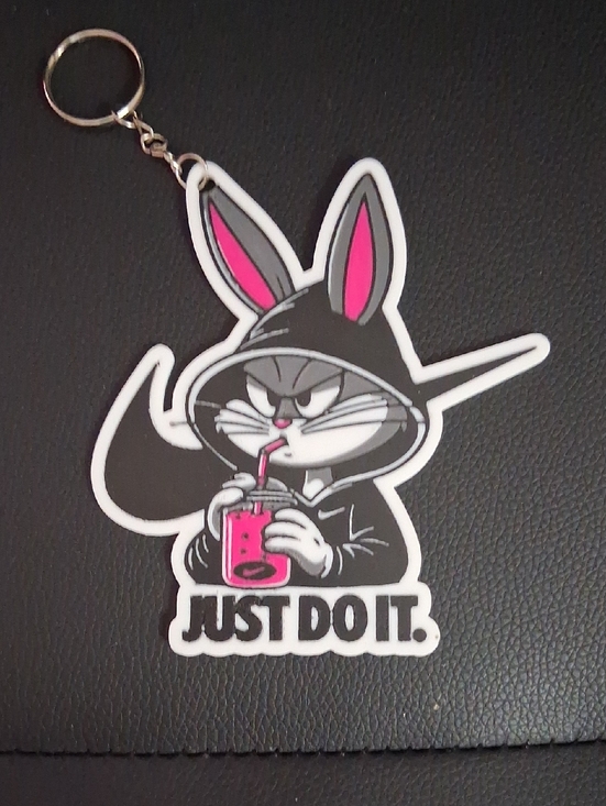 Nike Other - Nike Black Bunny 'Just Do It.' Keychain with Pink Accents